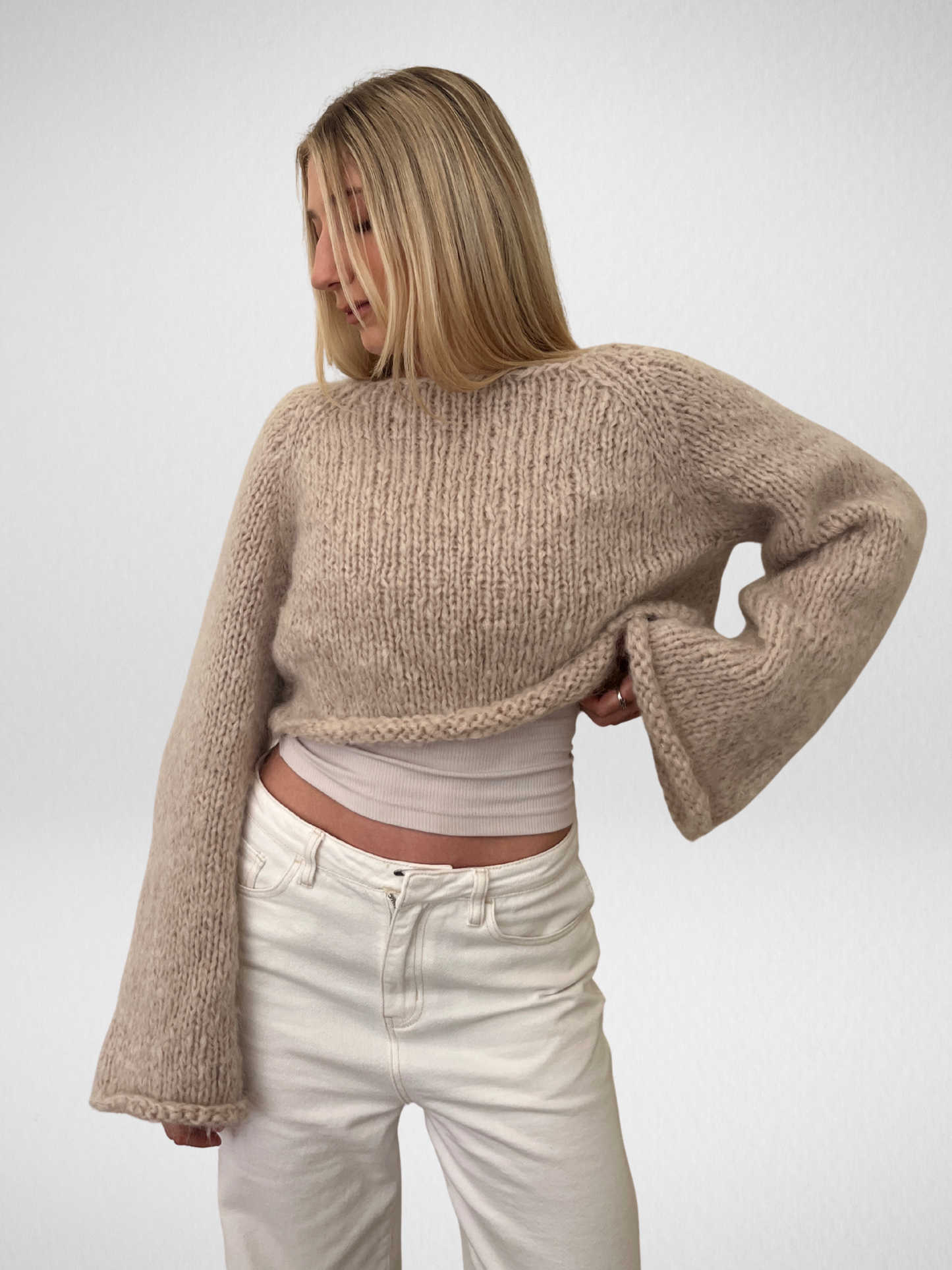 DAPHNE KNIT JUMPER OAT - PRE-ORDER