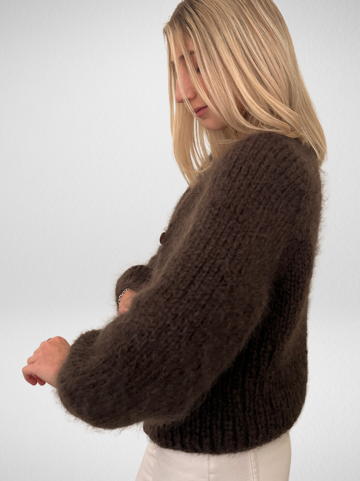 SIENNA KNIT CARDIGAN CHOCOLATE - PRE-ORDER