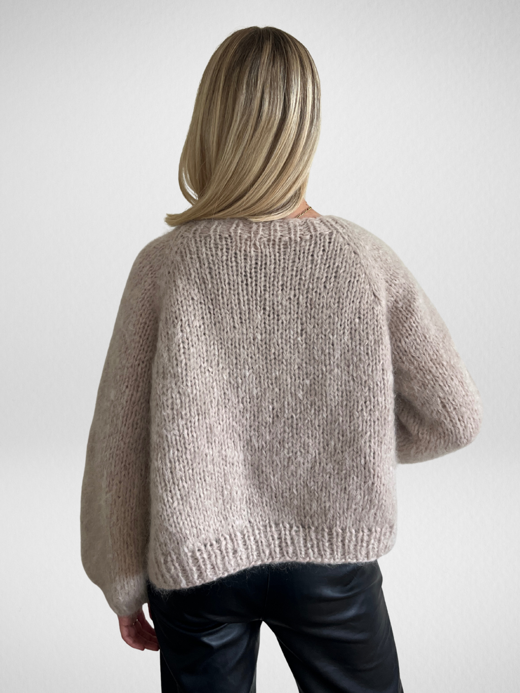 Iris Knit Cardigan Oat - Made to Order
