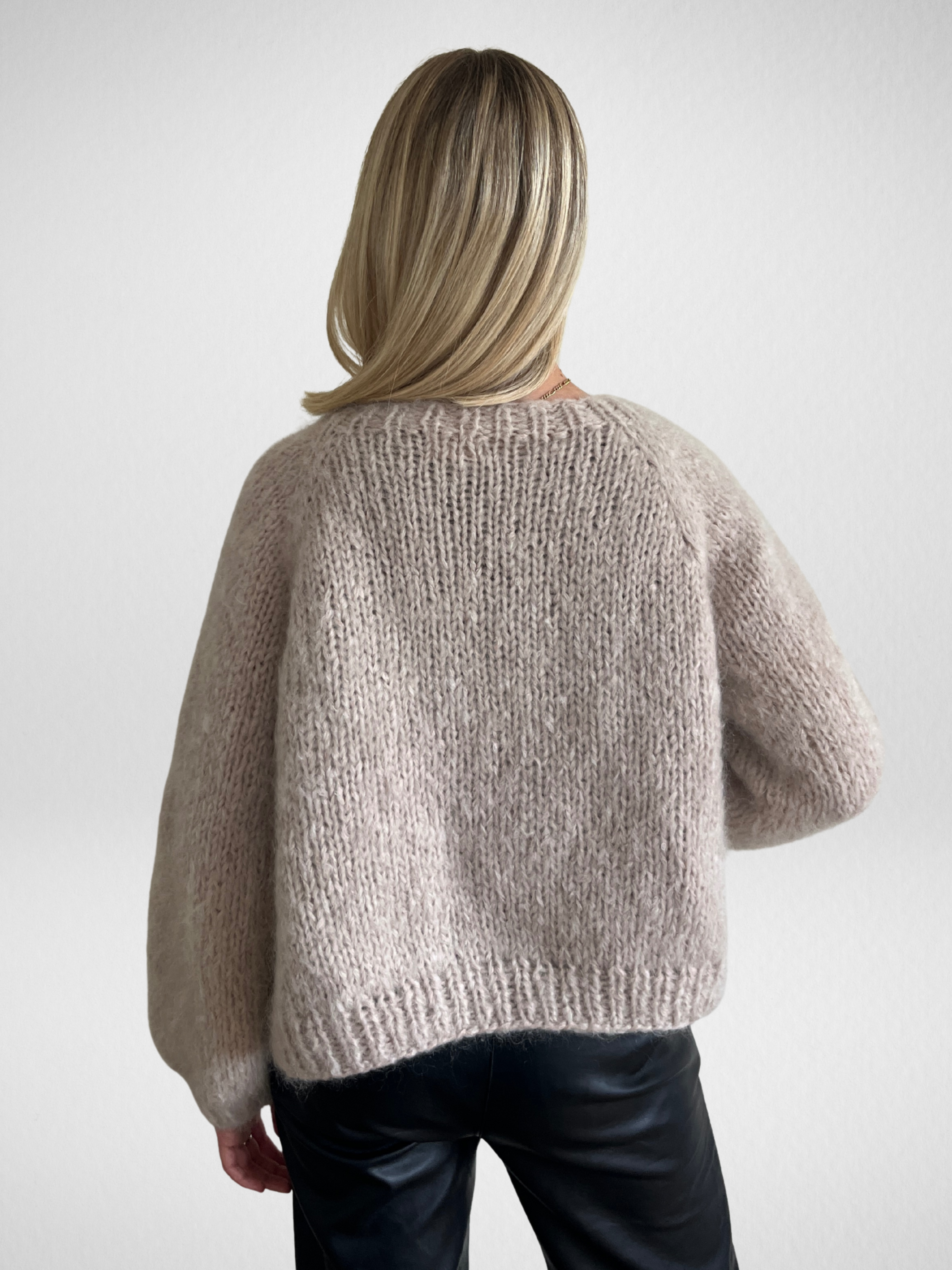 Iris Knit Cardigan Oat - Made to Order