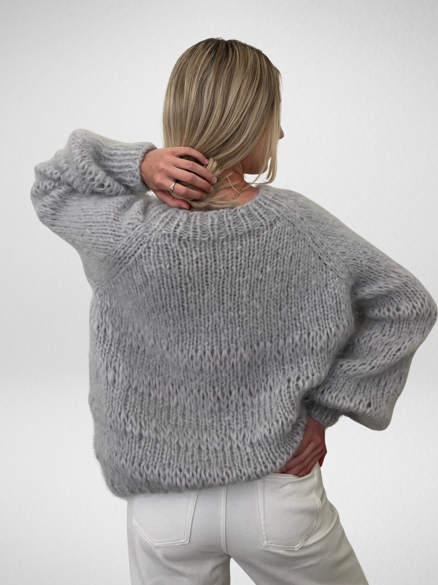 NORA KNIT JUMPER SILVER