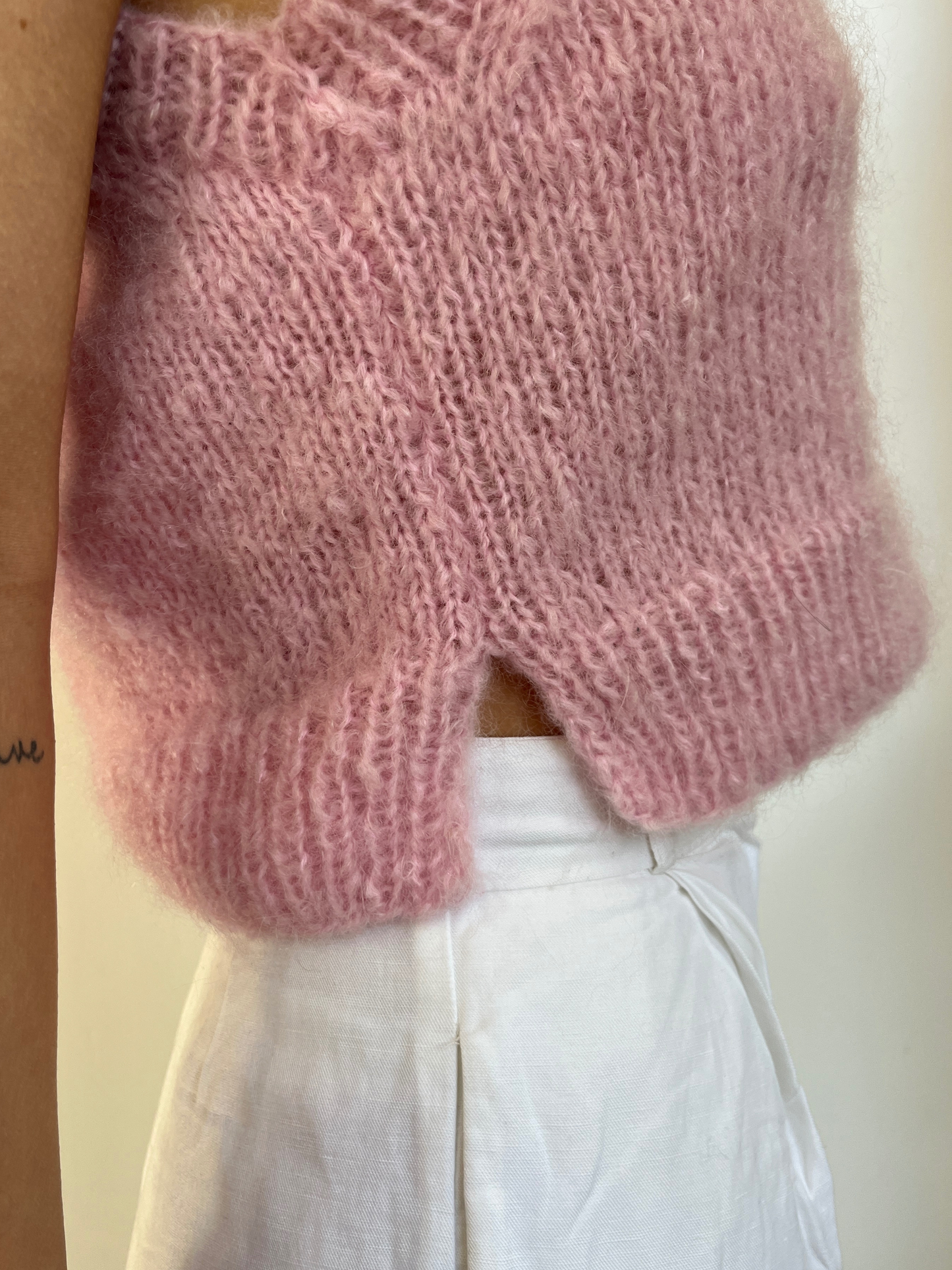 ALISON KNIT VEST PINK