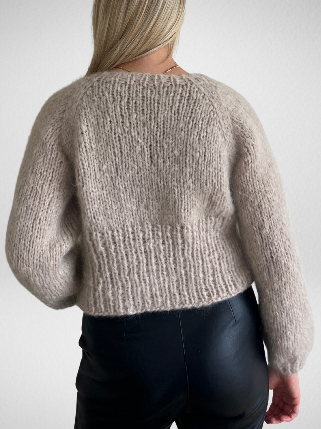 Sienna Knit Cardigan Oat - Made to Order