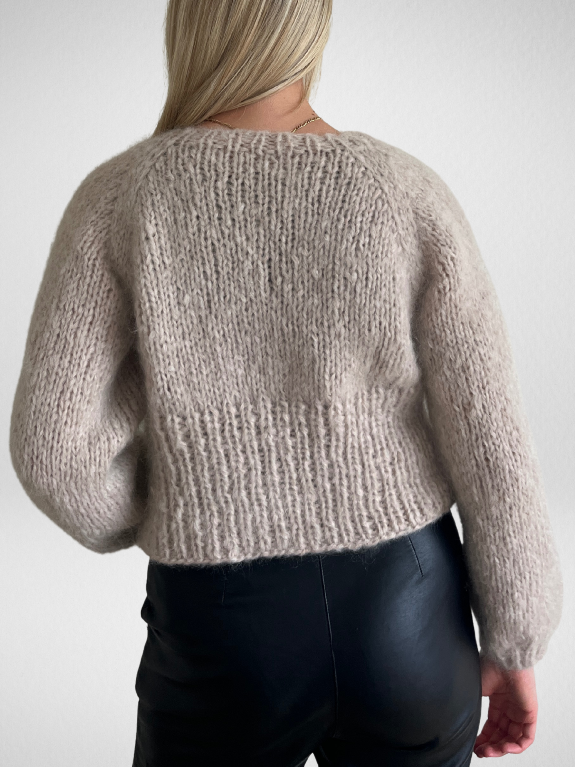 Sienna Knit Cardigan Oat - Made to Order
