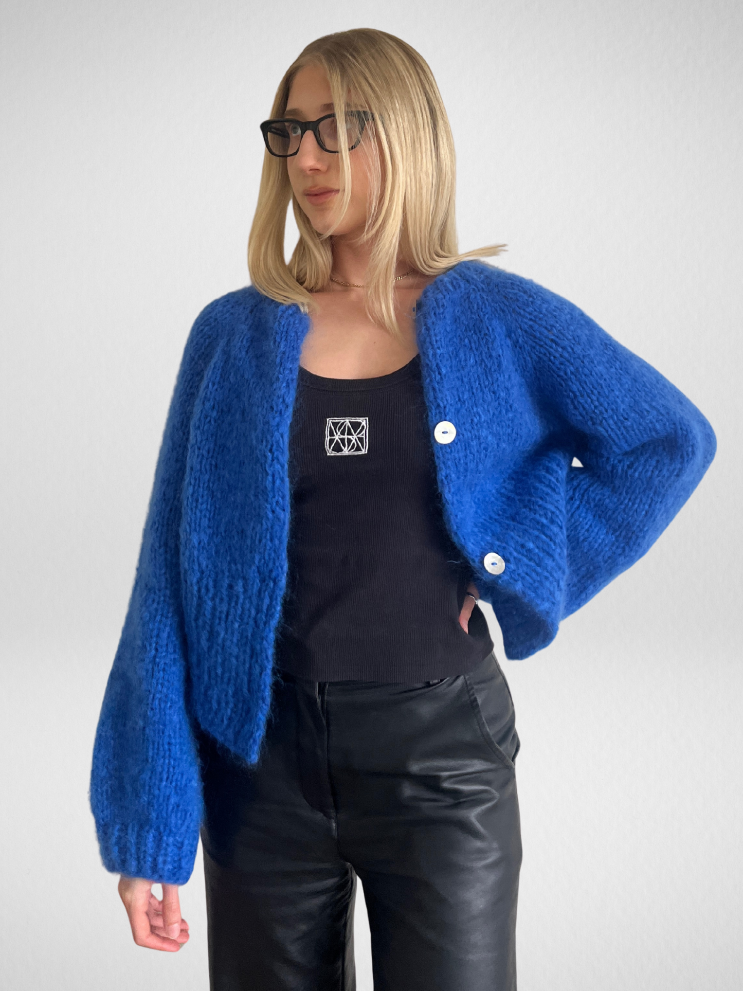 SIENNA KNIT CARDIGAN OCEAN - PRE-ORDER